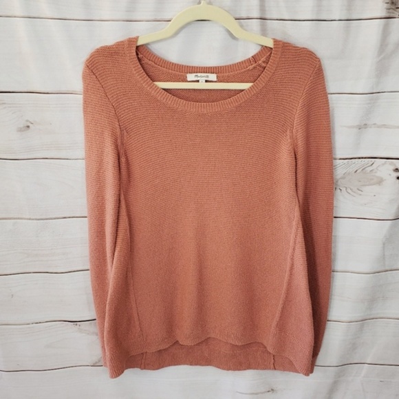 Madewell Sweaters - Madewell Riverside Textured Sweater Peach
